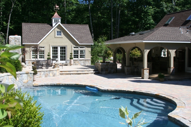 A covered Outdoor Kitchen should be able to weather all 8 seasons- four seasons both day and night. 