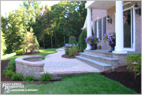 CT Landscaping featured 15 sod, walkway, pavers & masonry wall featured 15