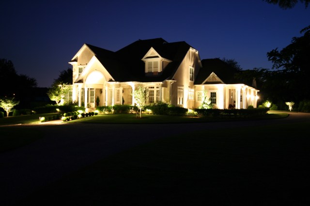 Landscape lighting in Connecticut