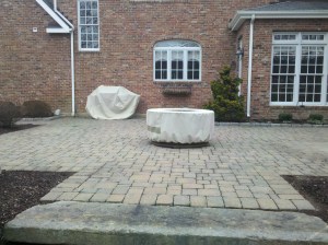 Patio redo to celebrate the family time spent outdoors  before Pic